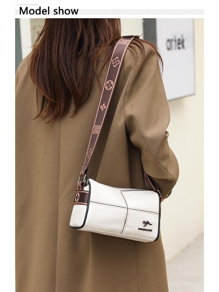 Women's Genuine Leather Crossbody Saddle Bag