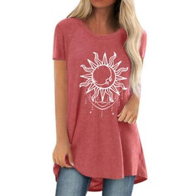 crew neck tunic tee
