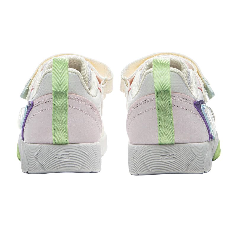Li Ning Kids Sports Lifestyle Series Fashion Trend Non-Slip Wear-Resistant Low-Top Casual Shoes Kids Sneaker Off-White Pink YKNV012-12