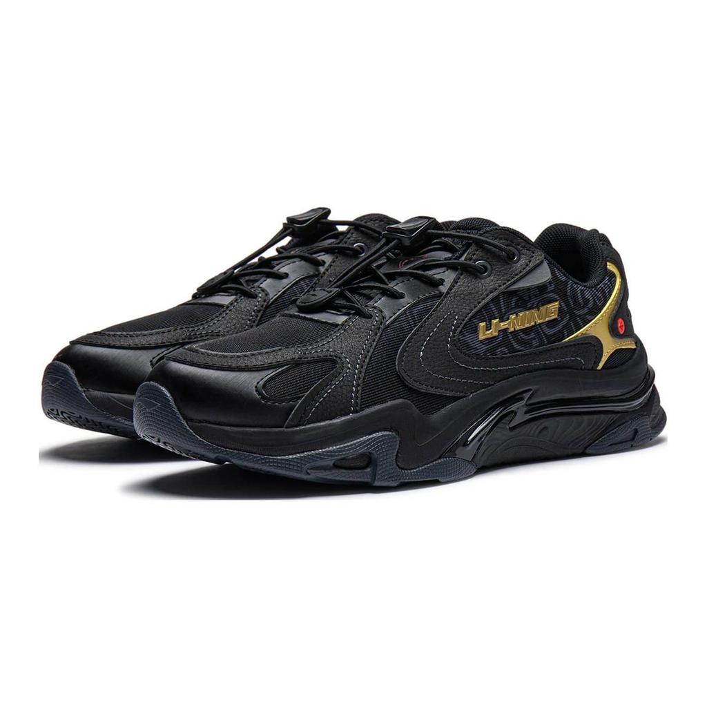 Li Ning Yun Chuan V2 Comfortable Shock Absorption Rebound Kids Casual Shoes Kids Casual Shoes Black YKCT144-5