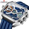 CHENXI Men Sports Military Electronic Watch LED Display Luminous Waterproof Quartz Wristwatch with Alarm Date Stopwatch