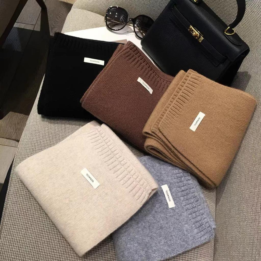 The New Autumn and Winter Cashmere Scarf Is A Versatile Korean Style Warm Knitted Woolen Scarf for Both Men and Women