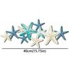 2D Flat Wooden Starfish Wall Decor Nautical Aesthetic Coastal Ocean-themed Wall Art  Beach House