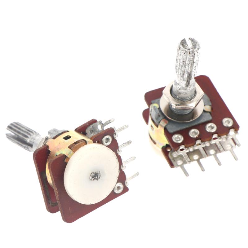 1/2Pcs High-Quality Rk16 Double Potentiometer B100K With Extraction 41 Locating Handle 25Mm Long Serrated