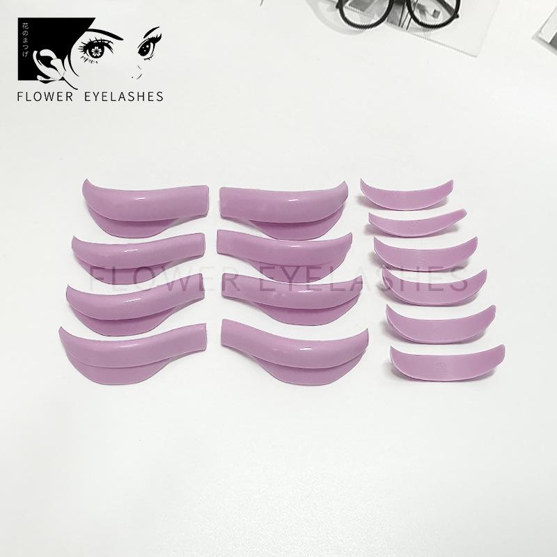

2023 Набор силиконовых подушечек для ламинирования ресниц 7 пар - Подсолнух и Цветные фиолетовый