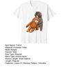 Men Tee Shirt Punch Monkey Neck Short Sleeve Pattern Round Pullover Tops Stretchy Fit Solid Color