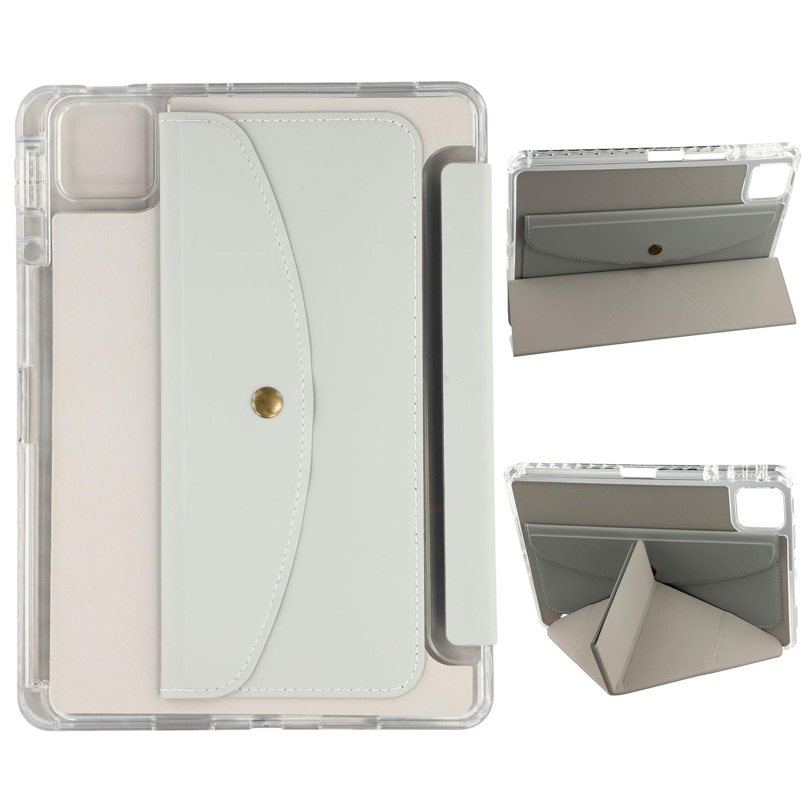 

Чехол для Xiaomi Pad 7/Pad 7 Pro, подставка-оригами, кошелек, чехол для планшета из ПУ кожи со слотом для карандаша Grey