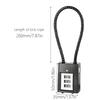 Cable Lock for Cycling Helmets Backpacks Luggage Security Combination Password Cable Padlock Motorcycle Helmets Lock