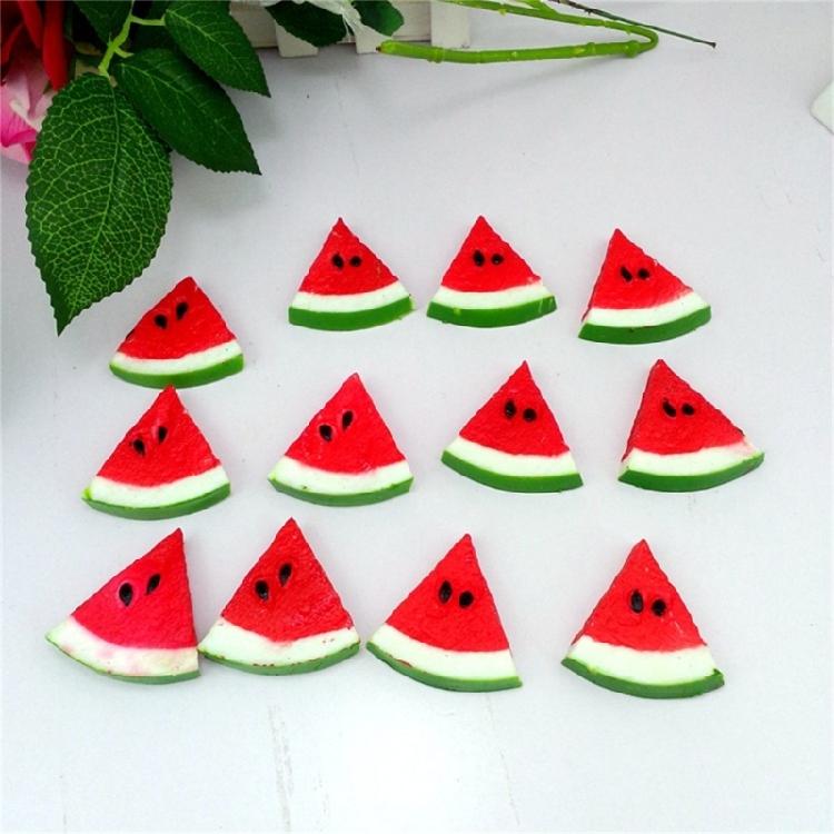 Pack Of 10 Sealant Artificial Greenmelon Slices Realistic Pretended Fruit Bedeck For Experiences Photography Displays