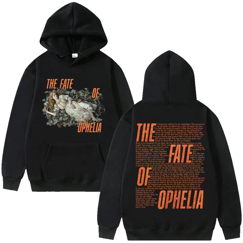 The Fate of Ophelia Lyrics Hoodie TS The Life of A Showgirl Album Graphic Clothes Women Men Fashion Retro Aesthetic Pullover Y2K