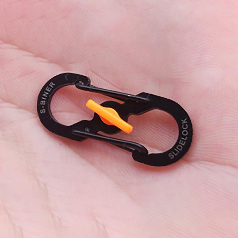 

5 шт. карабин для кемпинга на открытом воздухе 8-образная S-образная пряжка с замком-пряжкой ключ-замок инструмент