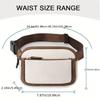 Korean Style Women's Fanny Pack Adjustable Strap Crossbody Chest Bag Casual Women Waist Bag  Lady