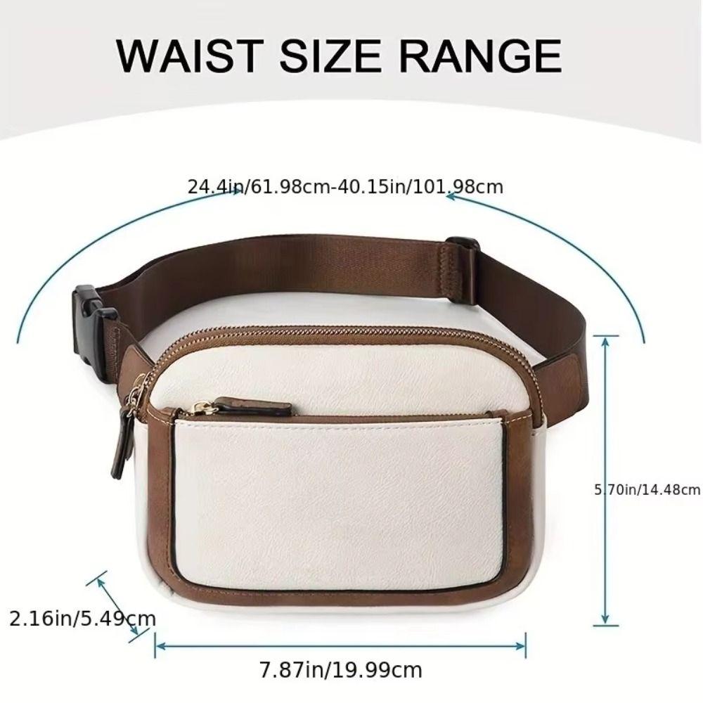 Korean Style Women's Fanny Pack Adjustable Strap Crossbody Chest Bag Casual Women Waist Bag  Lady