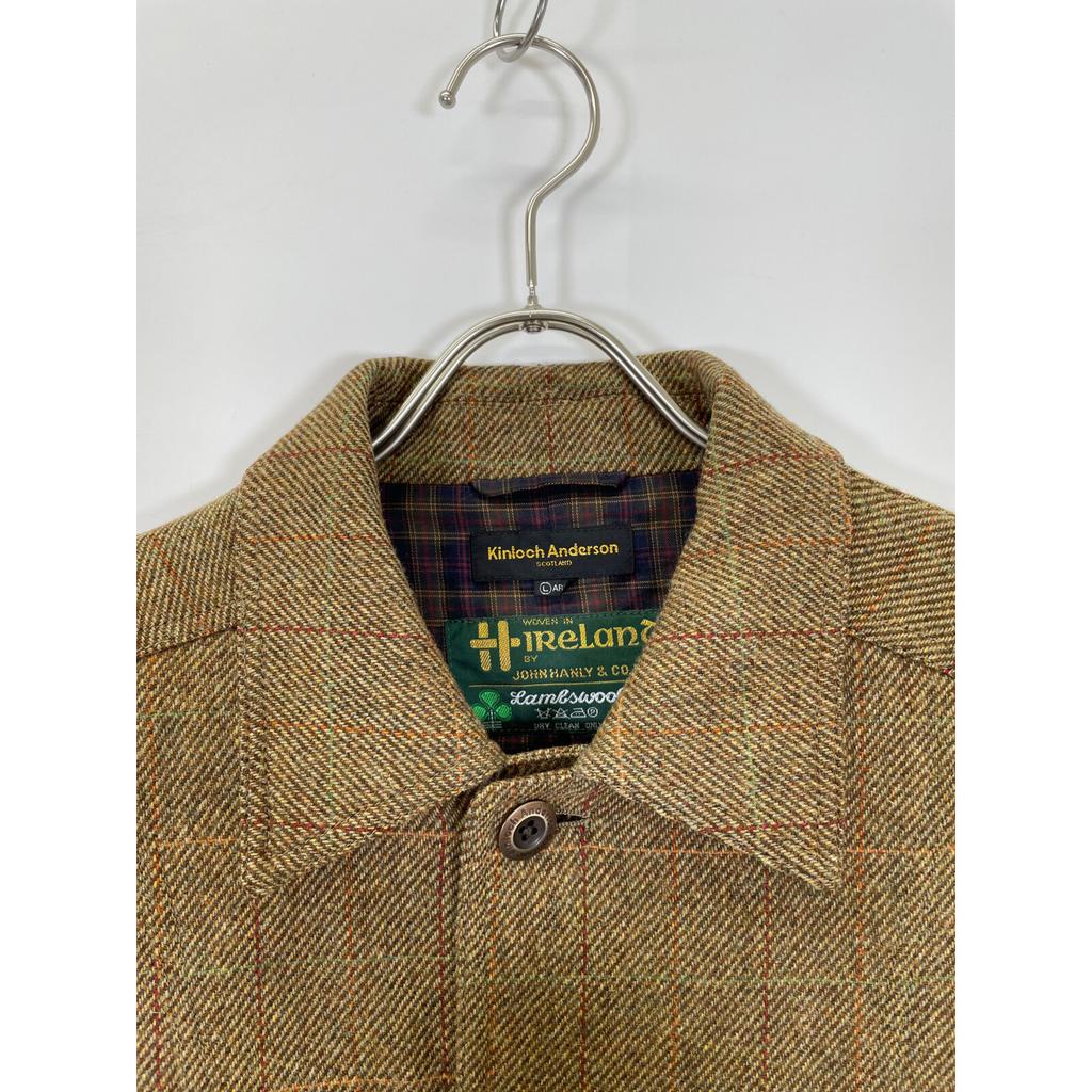 Kinloch Anderson Beige HIRELANO Tweet Jacket Jacket L beigeUsed