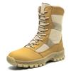 Men's Wide Width Tactical Boots Desert Hiking High Top Ankle Boots Waterproof Non-Slip Outdoor Combat Shoes for Travel