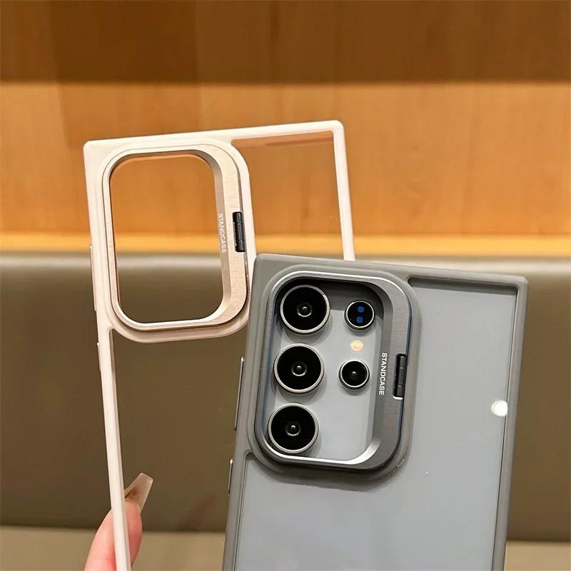 Magnetic Wirelesss Charge Case For Samsung Galaxy S24 S22 S23 Ultra S23 Plus For  Camera Protector Holder Clear Cover