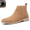 Fashion Fashion Chelsea Boots Men Pointed Comfortable ZIP Dress Boots Men Slip On Cheap 2024 New Men's Suede Shoes Zapatos Hombre Casual