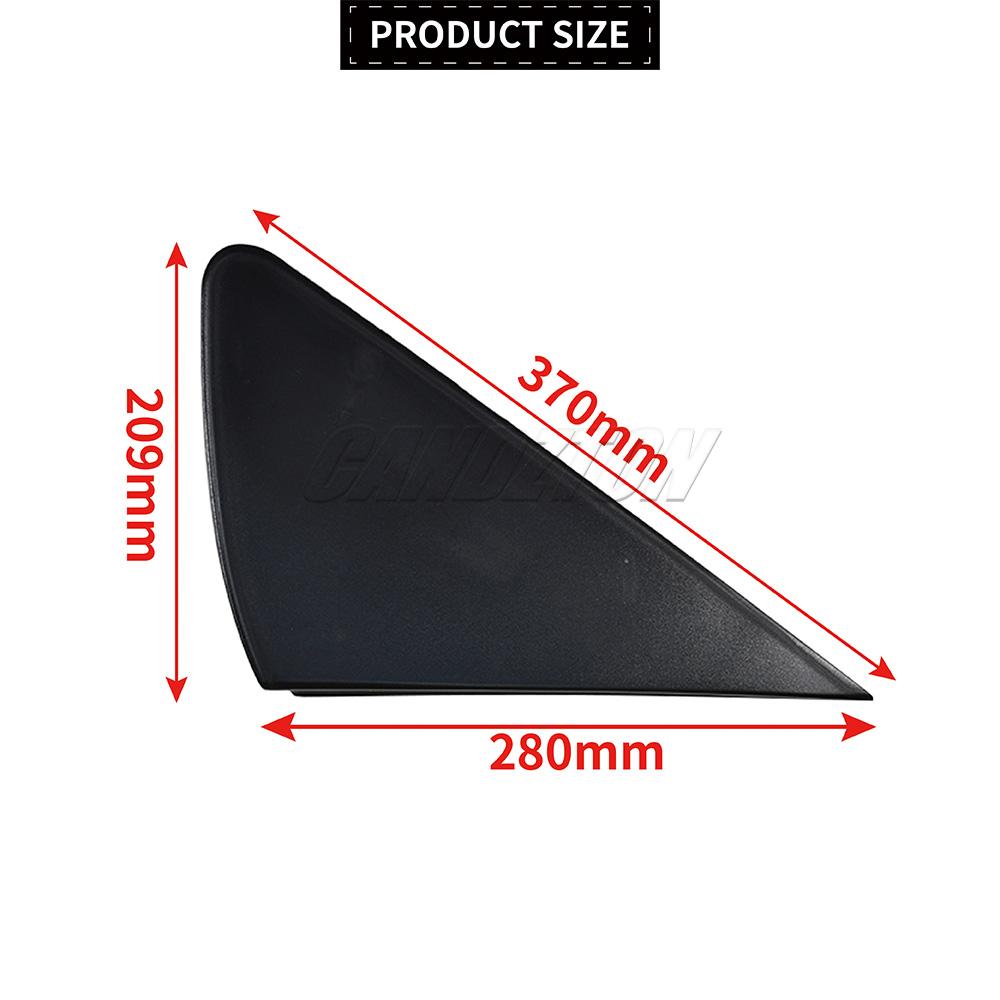 For Mercedes-Benz A-Class W169 New 1 Pair Wing Side Door Mirror Panel Trim L/R ABS Black A1696900187 A1696900287 Car Accessories