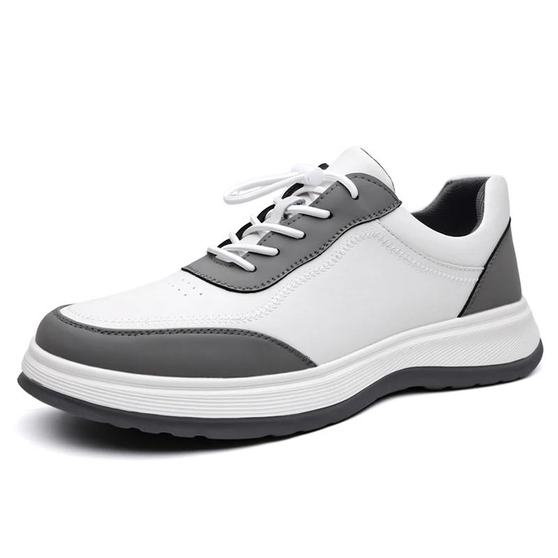 Comfy Lace-Up Man Sneakers Outdoor Walking Shoes 2026 New Skate Footwear Leather Mens Tenis Masculino Versatile Casual Shoes