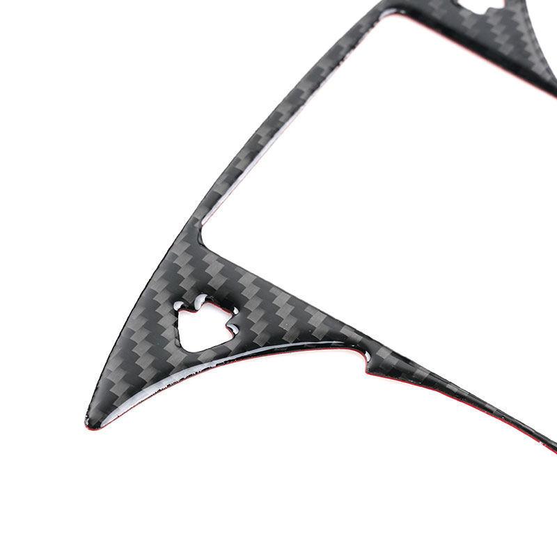 For Mercedes Benz C Class W205 2015- Soft Carbon Fiber Car Interior Dashboard Panel trument Speedometer Frame Cover Trim