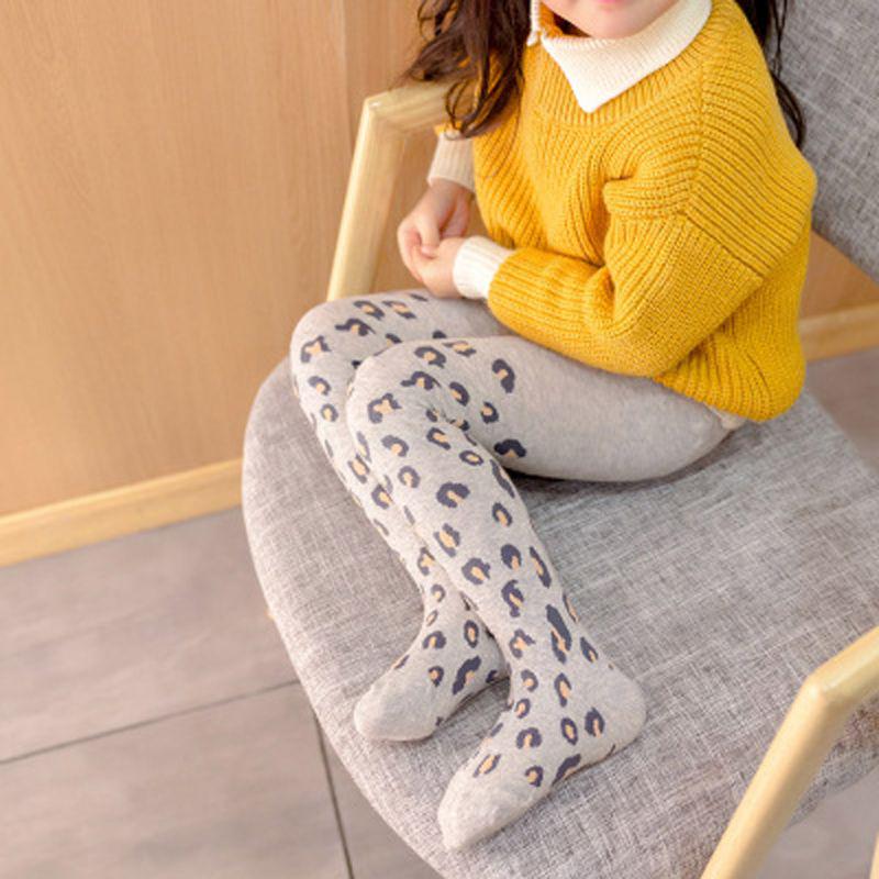 kids leopard tights
