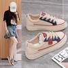 Spring Autumn Light Women Casual Shoes Versatile Women's Vulcanized Shoes Comfortable Walking Shoes Mixed Colors Skateboard Shoe