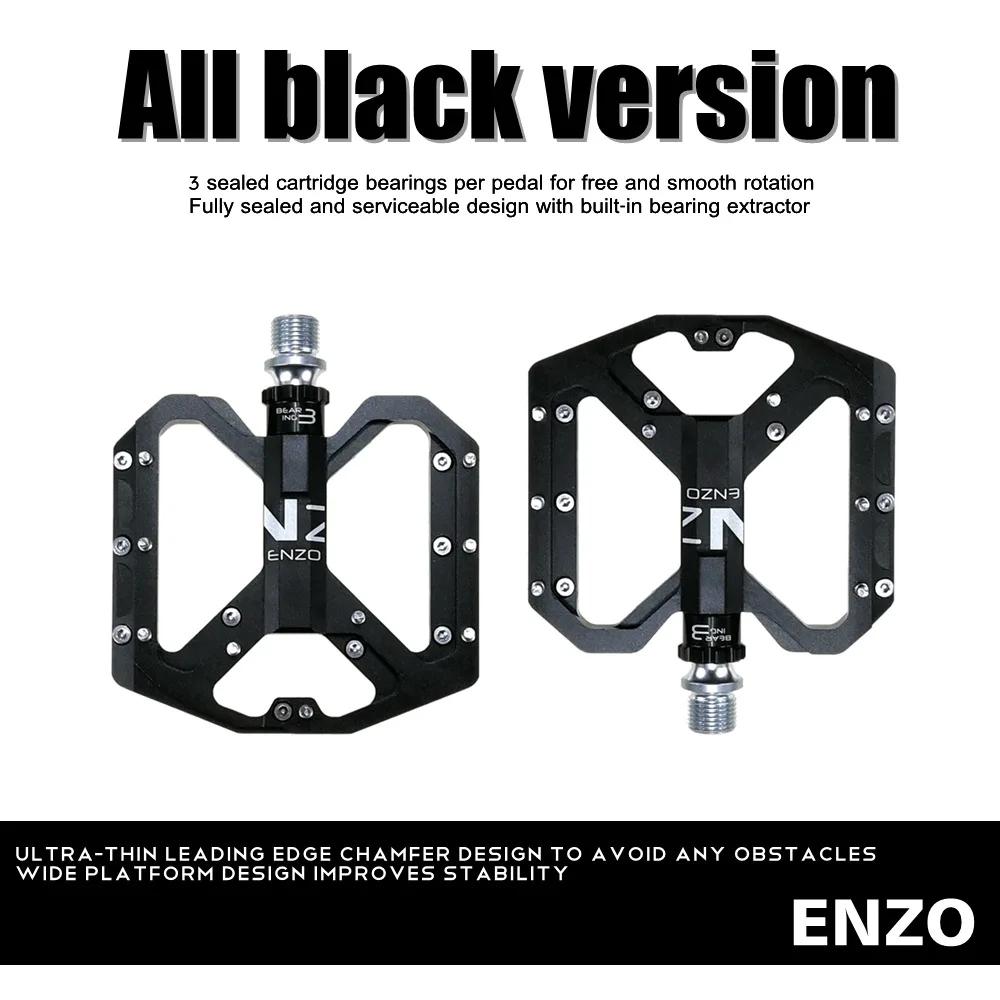 New Ultra-light Mountain Bike Pedals CNC Aluminum Alloy Polished 3 Bearing Pedals Anti-slip Bicycle Pedals