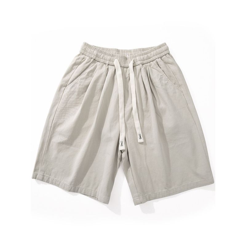 Trendy Japanese Style Drawstring Minimalist Easiest for Match Casual Shorts