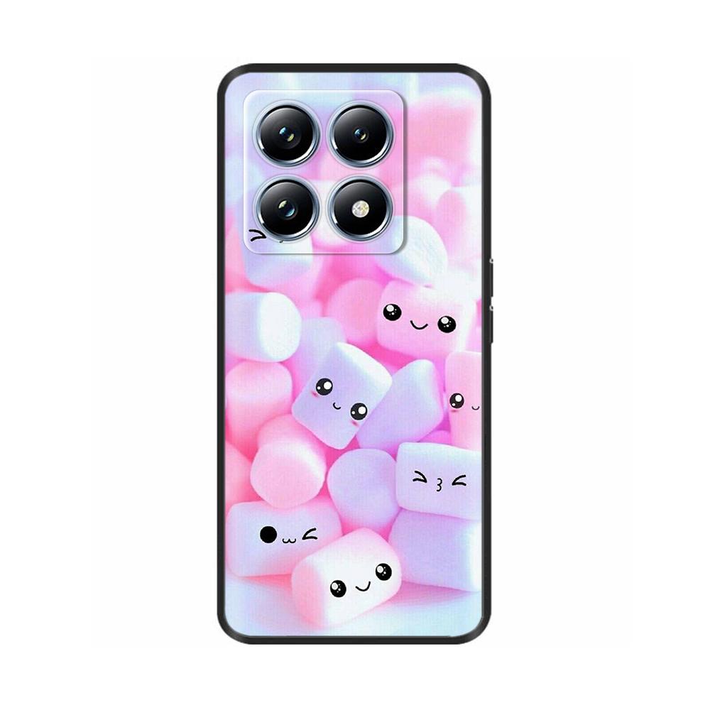 Silicone Phone Case for Xiaomi Mi 14T Pro / 14T 5G Case Luxury Painted Protection Shell Back Cover for Mi14T Soft Black Bumper