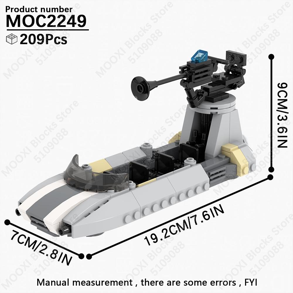 MOOXI MOC Space Wars Movie Robot Soldier Fighter Tank Weapons Battle Scene Models Bricks Building Blocks Figures Toys Kids Gifts