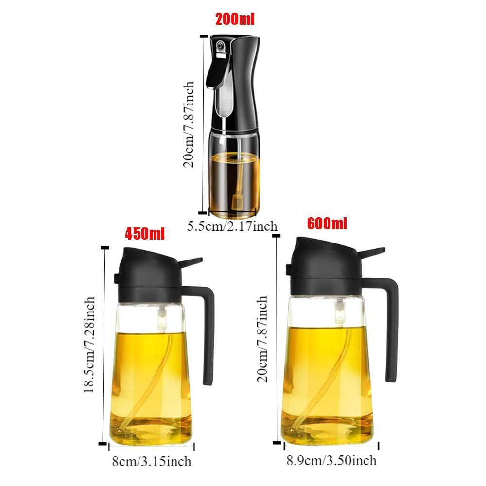 Automatic Lid Olive Oil Storage Bottle Glass Vinegar Dispenser Oil Sprayer Dispenser  Kitchen