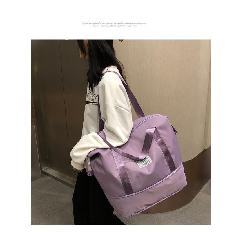 Short Distance Portable Travel Storage Bag for Women's Wet and Dry Separation Swimming Bag Yoga Fitness Bag One Shoulder Luggage Bag, Airplane Bag
