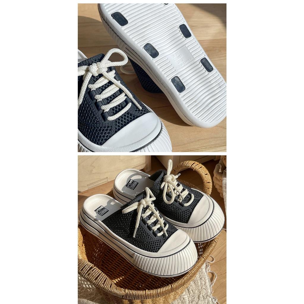 Baotou Women's Summer New Style of Fashionable and Stylish Outdoor Slippers with Thick Bottom and Anti Slip Hole, Cool Slippers