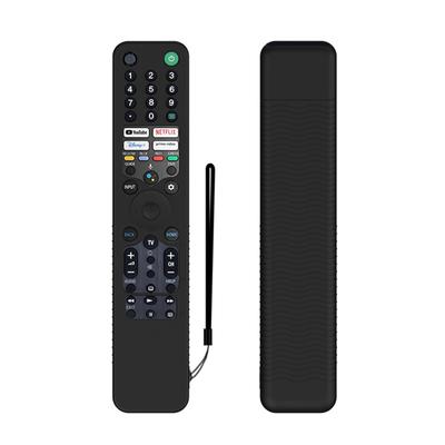 Silicone Remote Case Cover Anti-drop TV Remote Control Cover Shockproof with Lanyard for Sony RMF-TX520U MG3-TX520U Voice Remote
