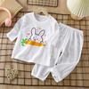 Kids' Breathable Cotton Pajama Set – Thin, Long-Sleeve for Boys & Girls