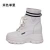 Trendy Autumn and Winter Women's Shoes New Small Muffin Thick-soled Inner Height-increasing Short Boots Women's Martin Boots