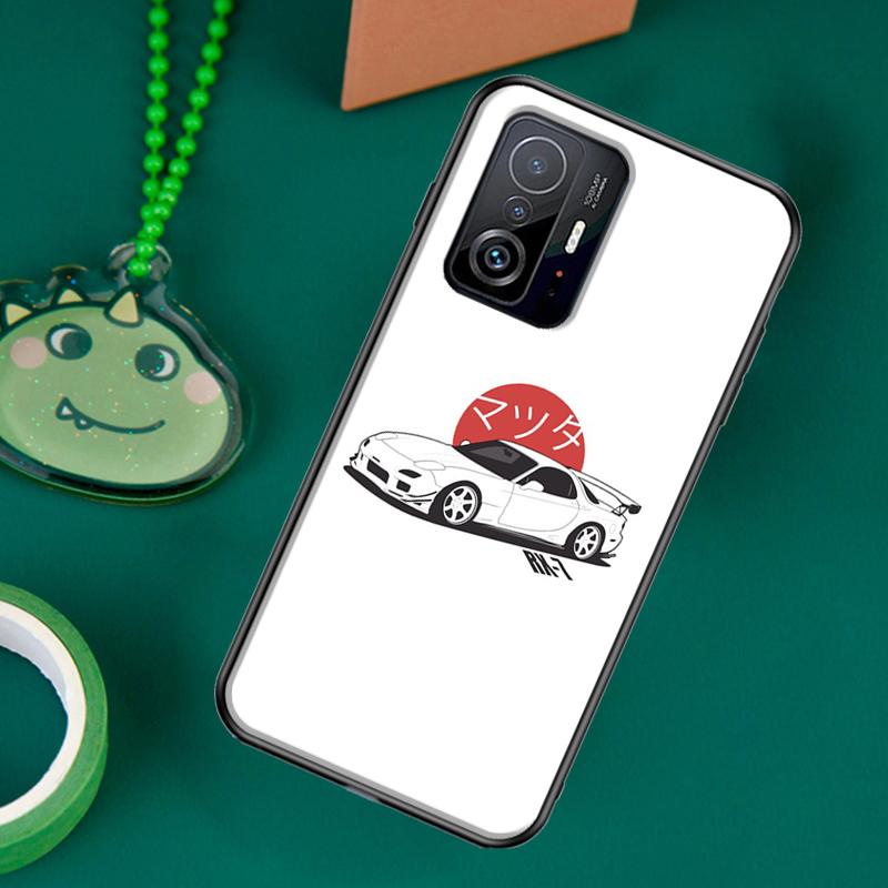 JDM Car RX7 MX5 Case For POCO F5 X5 X3 Pro X4 F4 GT F3 M5s C40 Cover For Xiaomi 13 12 Lite 11T 12T Pro 12X