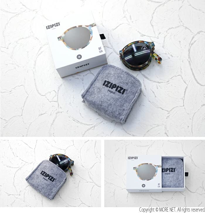 Izipij Folding Boston Model F Sunglasses, (Light Tortoise/Gray)