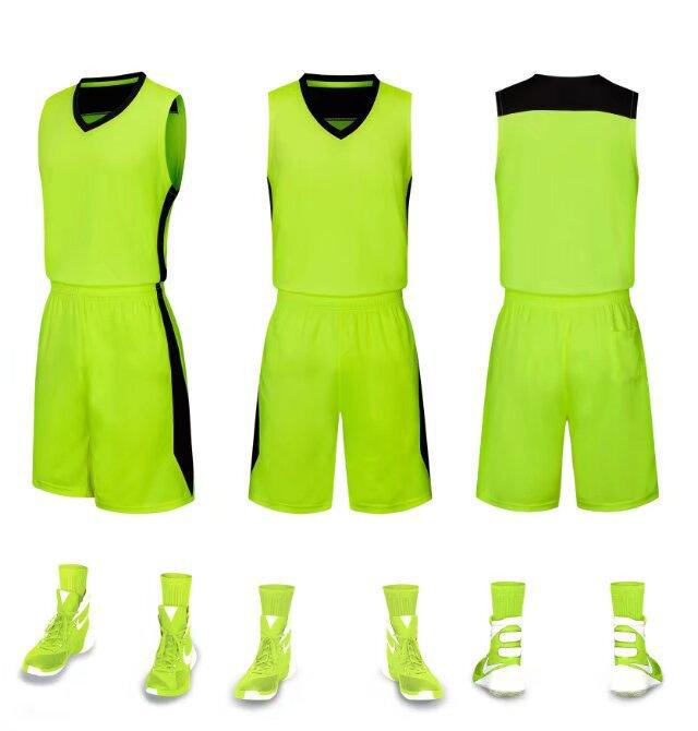 Wholesale basketball jersey set Customized children's jersey Training vest Student basketball sports game jersey Breathable