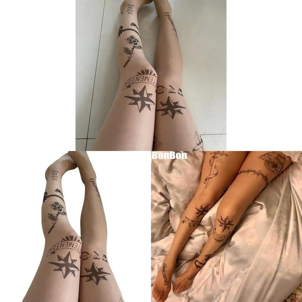 Nylon Flesh Color Stockings With Tiger Head Pattern For Summer Teens And Young Women