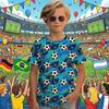 Boys' 3D Graphic Football T Shirt Tee Short Sleeve