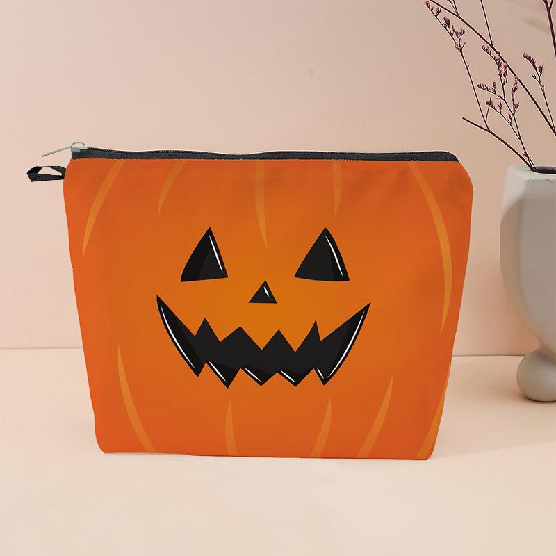 

1 шт. Модная косметичка с принтом тыквы на Хэллоуин Style 2