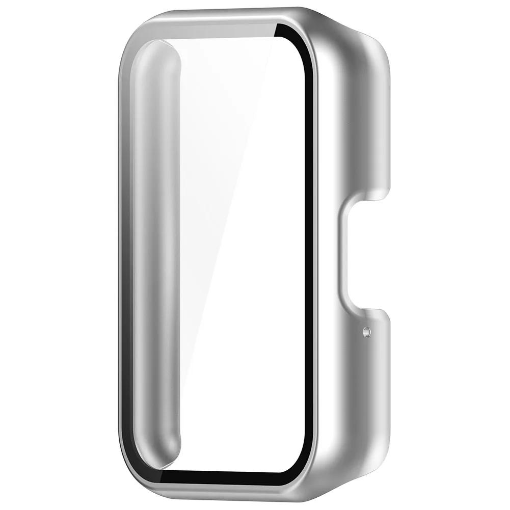 PC Watch Case Smartwatch Protective Cover with Tempered Glass Anti-Fall Dustproof for Samsung Galaxy Fit 3 SM-R390