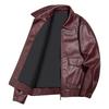 Tooling locomotive style new men's leather jacket pu American retro old money style couple casual leather jacket