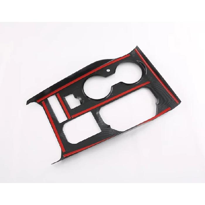 For Toyota Highlander XU70    Car Accessories Carbon Fiber Style Gear Shift Panel Center Console Cover Trim Frame