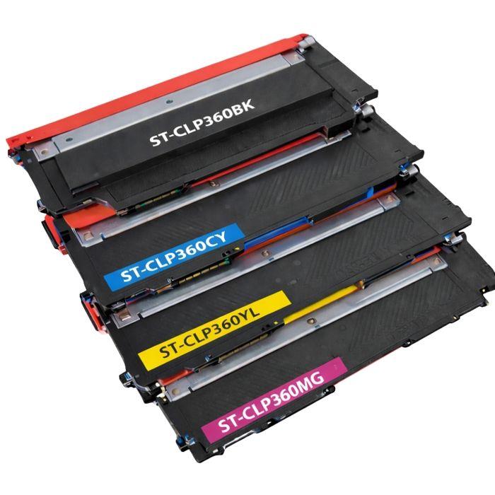 Pack de 4 Cartouches Toner - SHOP-STORY - Compatibles Samsung K406S - Rendement élevé - Installation simple - CMJN