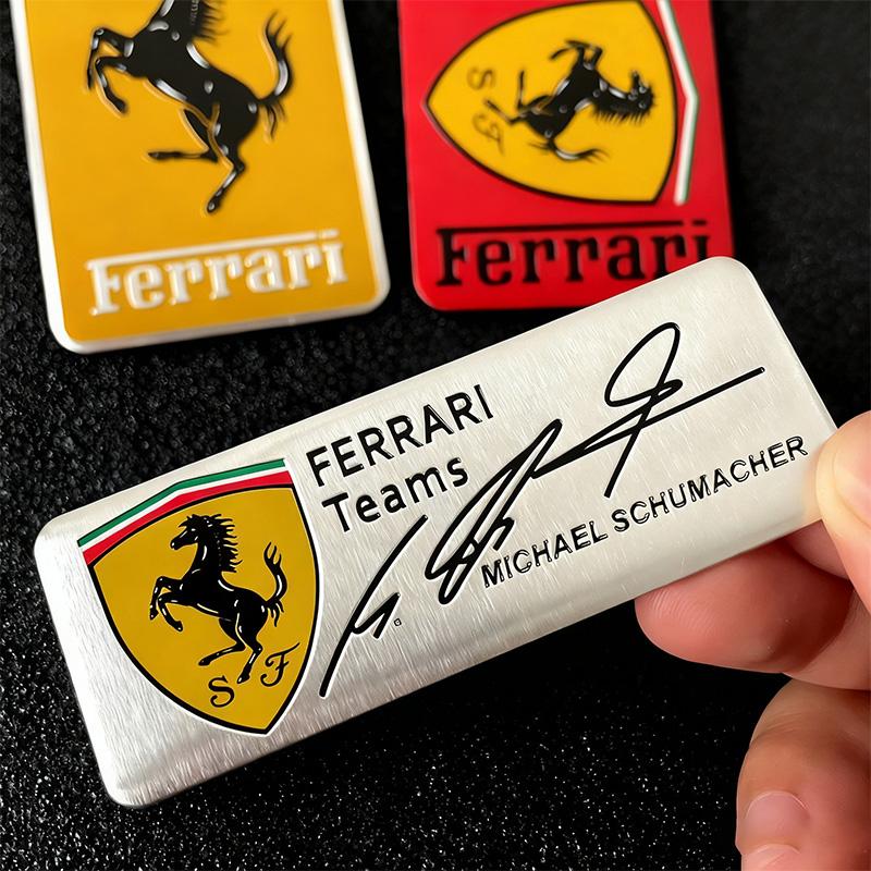 Adesivi Emblema Auto in Lega di Alluminio 3D Decalcomania Modifica Badge per Ferrari F430 Stradale 458 488 599 612 FF F12 Accessori Auto