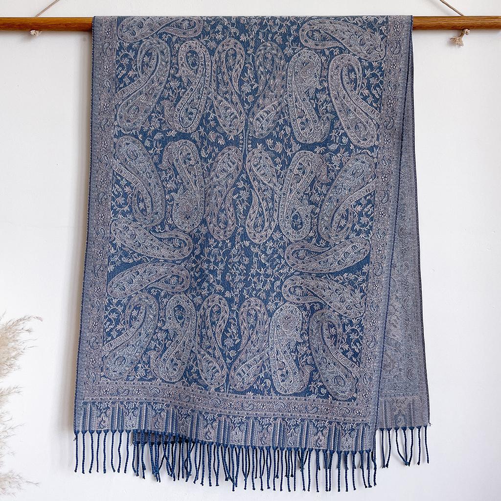 Retro Ethnic Style Imitation Cashmere Popular High-End Atmosphere Jacquard Cashew Shawl Versatile Scarf