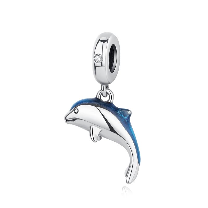 Original 925 Sterling Kupfer Charm Perle Liebe Hund Katze Pfote Panda Glühwürmchen Anhänger Charms Passend für Armbänder Halsketten Frauen Zirkon