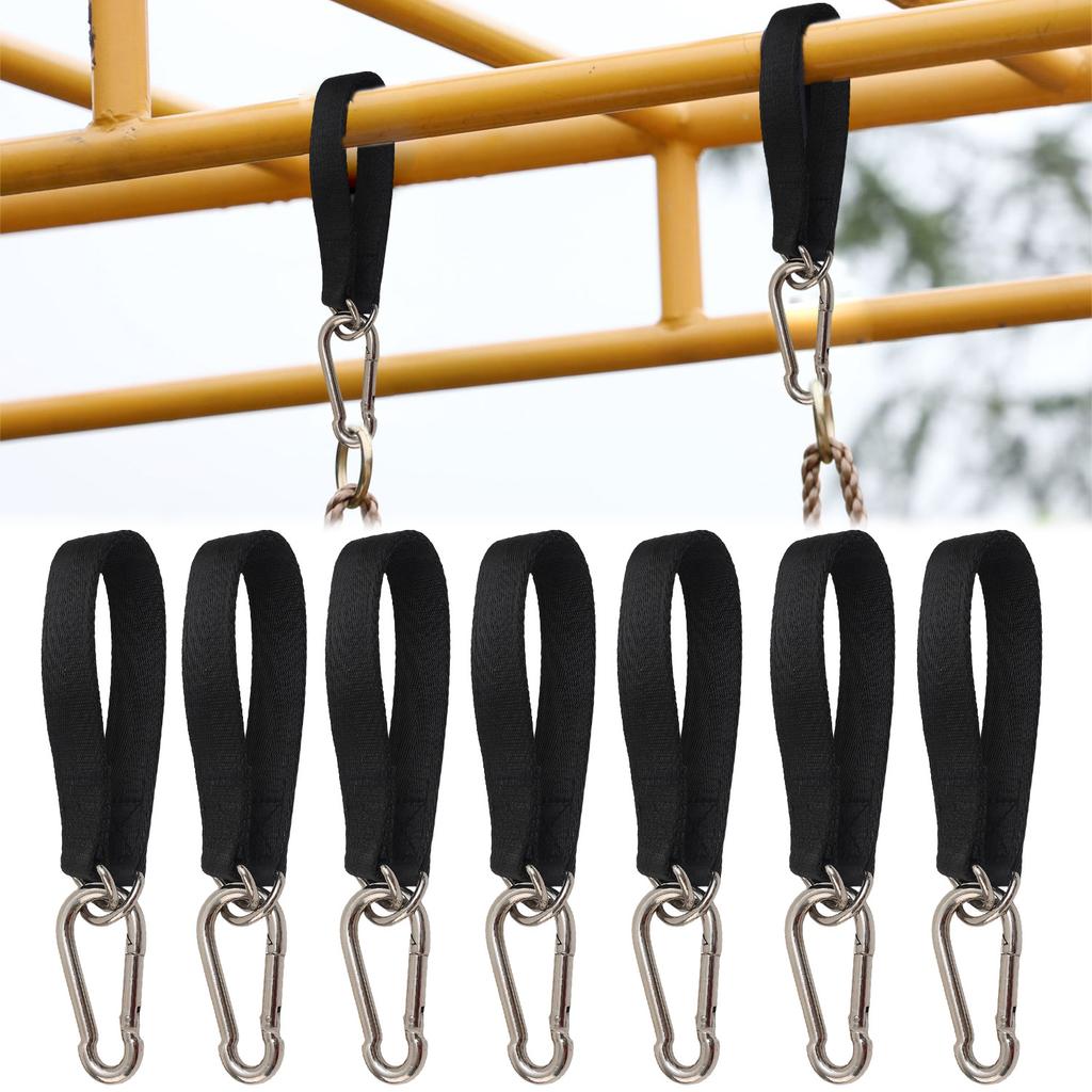 3 Sets Swing Hanger Hammock Tree Strap Heavy Duty Hanging Kit With Carabiner For Sandbag Punching Bag Outdoor Gym Fitness Suspen